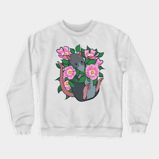 Nootka Rose Rat Crewneck Sweatshirt